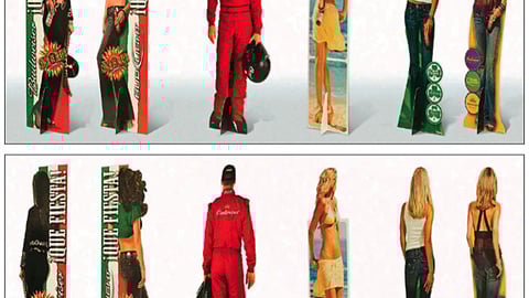 Anheuser-Busch Two-Sided Standees