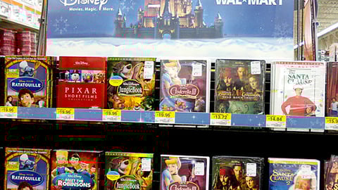 Disney/Wal-Mart DVD Rack Header