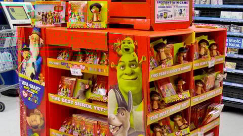 'Shrek the Third' Wal-Mart DVD Pallet
