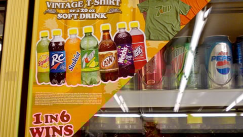 Dr Pepper/Seven Up Cooler Cling