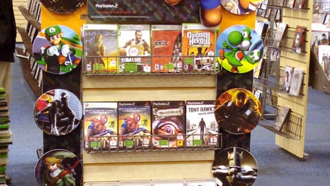 Blockbuster Video Game Endcap