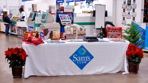 Sam's Club Holiday Table Display
