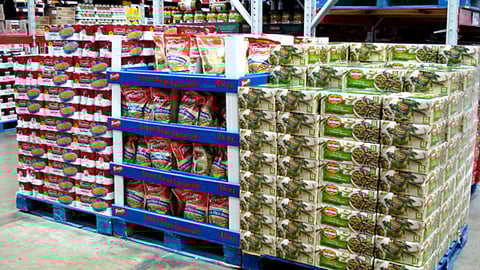 Sam's Club Green Bean Casserole Case Stacks