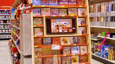 Target Holiday Music Endcap