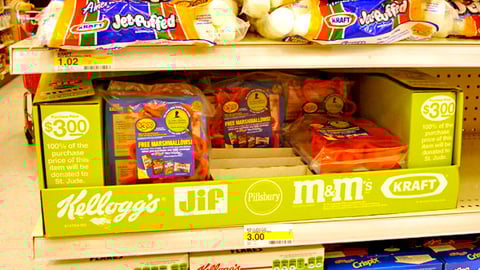 Target St. Jude Promotion Shelf Tray