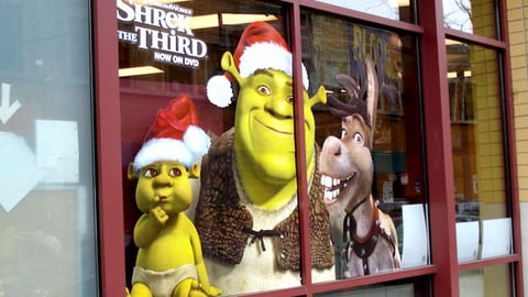 Blockbuster 'Shrek the Third' Window Cling