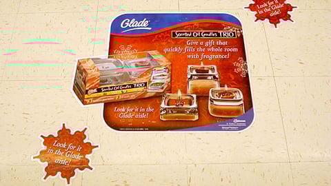 Glade Scented Oil Candles Floor Cling