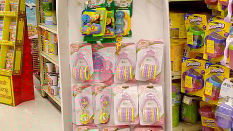 Bright Starts Pink Collection Floorstand