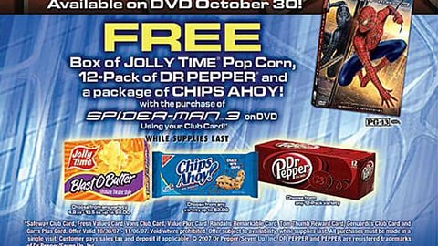 Safeway 'Spider-Man 3' DVD Rebate Feature