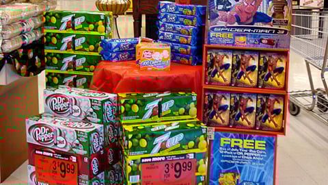 Dominick's 'Spider-Man 3' DVD Display