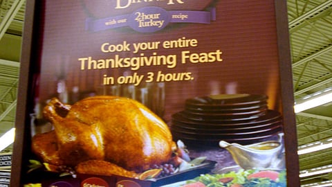 Safeway 'Complete Thanksgiving Dinner' Stanchion