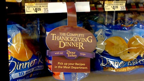 Safeway Complete 'Thanksgiving Dinner' Shelf Tag