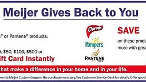 Meijer/P&G Game Feature