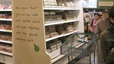 Fresh & Easy Egg Cooler Endcap