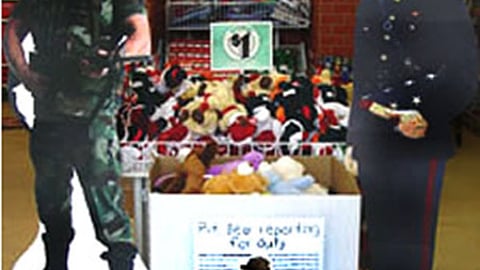 Dollar Tree Operation Homefront Donation Bin