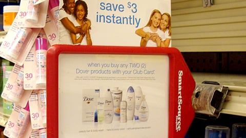 Safeway Dove Rebate Shelf Talker