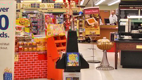 Dominick's Holiday DVD Display