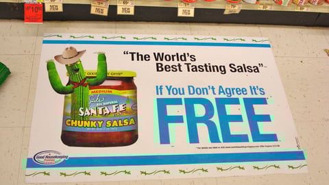 Santa Fe Salsa Guarantee Floor Cling