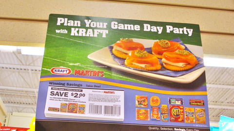 Kraft Giant 'Game Day' Sign