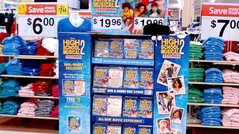 Wal-Mart "High School Musical 2" DVD Pallet