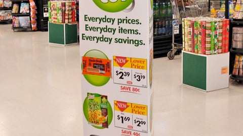 Giant Eagle 'Price Cut' Standee