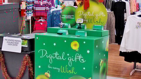 Wal-Mart 'For Every Wish' Digital Gifts Table