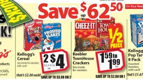 A&P Kellogg's 'Bonus Bucks' Feature