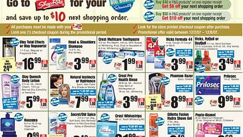 ShopRite P&G Big Brand Rewards Feature 