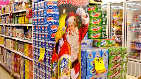 Sierra Mist Cranberry Endcap Display