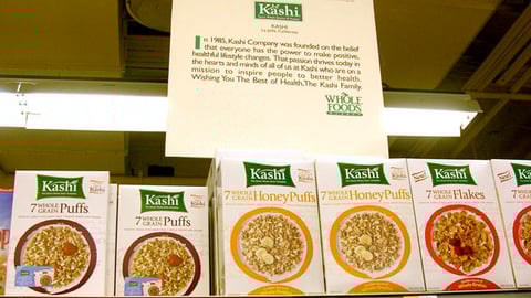 Whole Foods Kashi Informational Ceiling Dangler