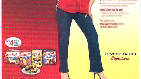 Slim-Fast/Levi's 'Zip Up' FSI