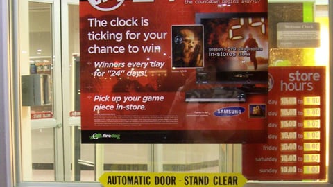 Circuit City/Samsung '24' Window Cling