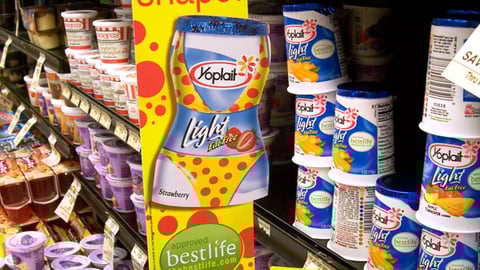 Yoplait 'Best Life' Shelf Signs