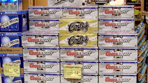 Coors Light Super Bowl Case Card