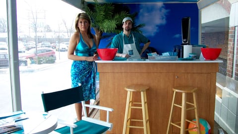 'Beach in a Box Cafe' Sampling Counter