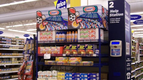 Kraft Foods Football Endcap