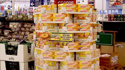 Velveeta Football Case Stack