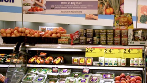Meijer 'Healthy Living' Organic Merchandising