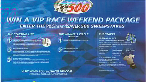'brandSaver' NASCAR Sweeps FSI