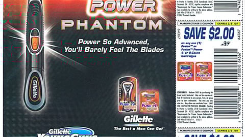Gillette Fusion Phantom Sweeps FSI