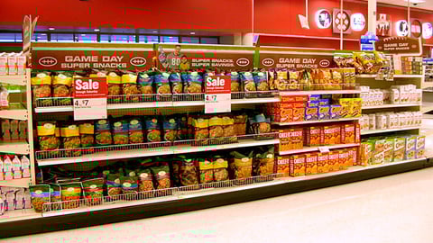 Target 'Super Snacks' Gondola