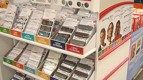 Costco Reading Glasses Category Display