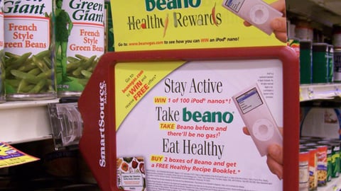 Beano 'Rewards' Shelf Talker