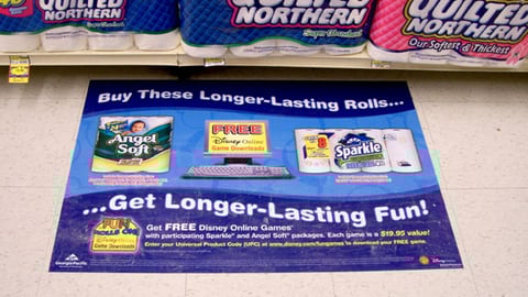 Georgia-Pacific 'Fun Rolls On' Floor Cling