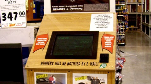 Menards Sweepstakes Entry Kiosk