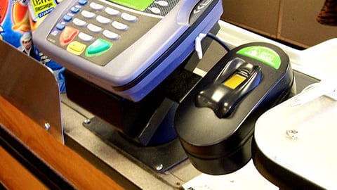 Pay By Touch Biometric Checkout Reader