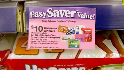 Walgreens Kimberly-Clark Shelf Tag