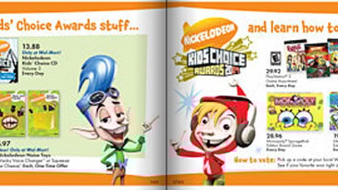 Wal-Mart Nickelodeon 'Kids' Choice' Feature