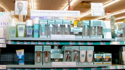 CVS Skin Effects Shelf Display