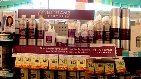 CVS Ellin LaVar Textures Shelf Display 